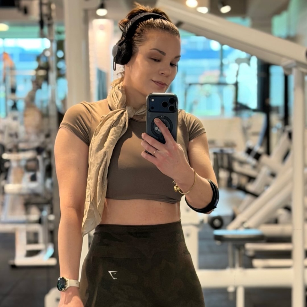Bianca beim Training im Gym